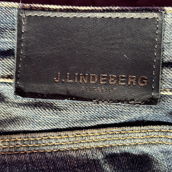 Funky Lindeberg blue jeans, 34x30, extensively distressed - Picture 3 of 4